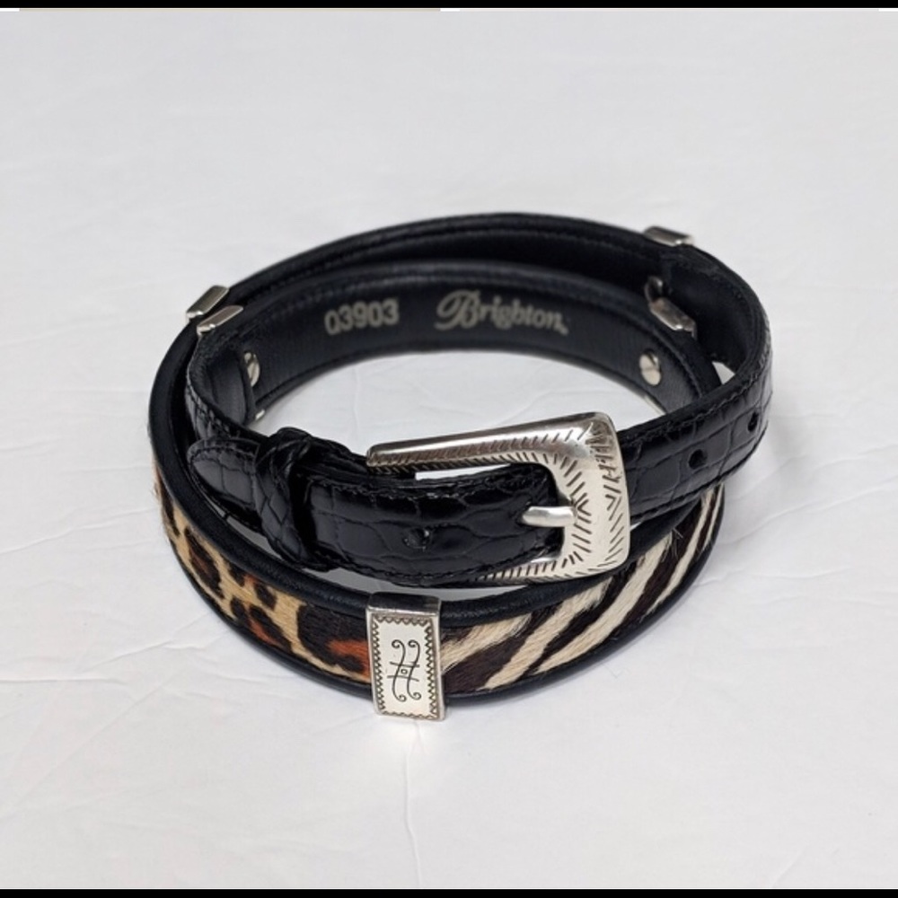 Brighton Calf Hair/Leather Belt EXC cond!